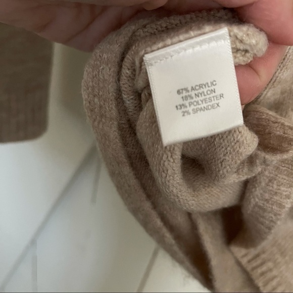 PURE Collection US cross wrap tan sweater XS - Picture 3 of 4